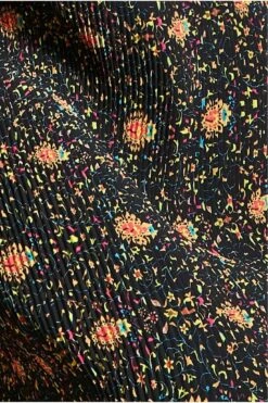 City Goddess Printed Shirred Midi Skirt - Black -Liquorish || Yumi Shop 0NHsvVFH 9827