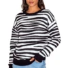 Liquorish Black & White Zebra Jumper -Liquorish || Yumi Shop 19nA4kTq 13821