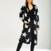 Liquorish Star Pattern Long Cardigan In Black -Liquorish || Yumi Shop 2GwbtYyz 13860