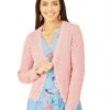 Yumi Blush Pointelle Stitch Cardigan 2 Yumi Blush Pointelle Stitch Cardigan -Liquorish || Yumi Shop 45uJgCho 14845