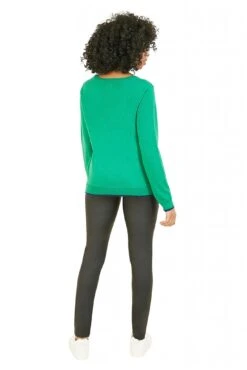 Yumi Faith Believe Hope Slogan Knitted Jumper -Liquorish || Yumi Shop 54fC7WY0 14459