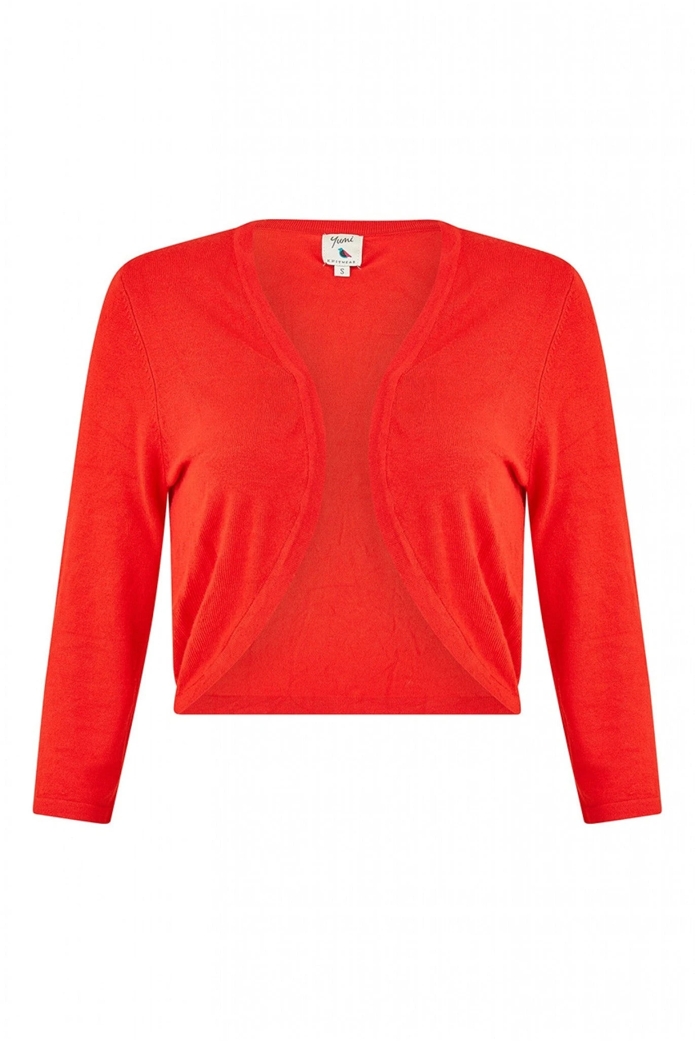 Yumi Red Knitted Curve Bolero 6 Yumi Red Knitted Curve Bolero - Image 4