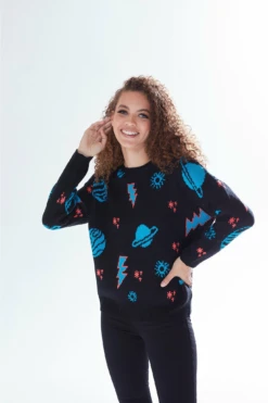 Liquorish Cosmic Pattern Jumper