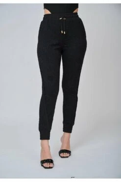 Yan Neo London The Thalia Black Jersey Jacquard Luxe Jogger 9 Yan Neo London The Thalia Black Jersey Jacquard Luxe Jogger -Liquorish || Yumi Shop 657iVHU2 6226