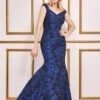 Goddiva Bardot Jacquard Maxi Dress - Royal Blue -Liquorish || Yumi Shop 6EkPP2YC 13291