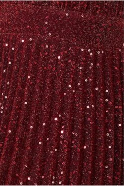 Goddiva Plunge Halterneck Sequin Lurex Maxi - Wine -Liquorish || Yumi Shop 6fQ72HPQ 13165