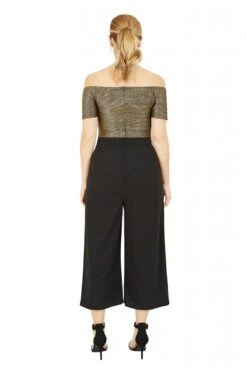 Mela London Gold Bardot Pocket Jumpsuit -Liquorish || Yumi Shop 6l8NEPEU 13927