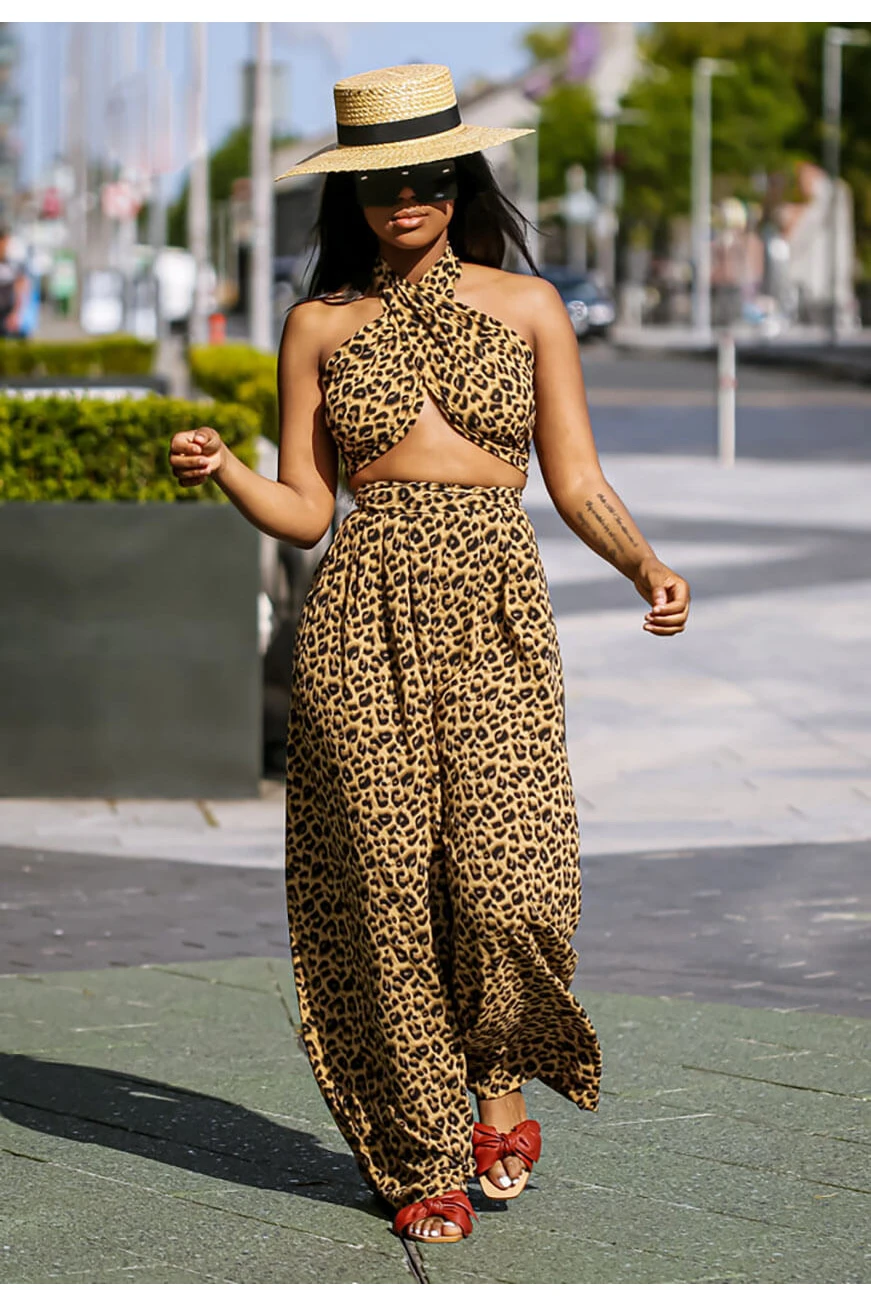 Setsofran London Leopard Print Pants Set 4 Setsofran London Leopard Print Pants Set - Image 2