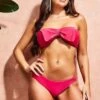 Goddiva Bow Detail Bikini - Hot Pink -Liquorish || Yumi Shop 8D0ARHjP 10868