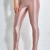 Goddiva Disco Leggings - Champagne