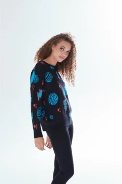 Liquorish Cosmic Pattern Jumper 10 Liquorish Cosmic Pattern Jumper -Liquorish || Yumi Shop 9Zku5PC8 8036