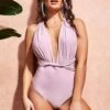 Goddiva Multiway Swimsuit - Dustypink