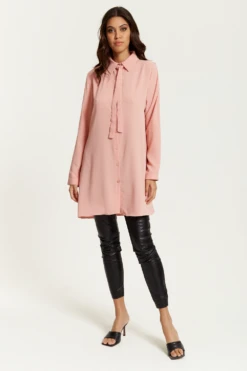 Hoxton Gal Oversized Tie Detailed Shirt Tunic 9 Hoxton Gal Oversized Tie Detailed Shirt Tunic -Liquorish || Yumi Shop B3dYa3eV 15471