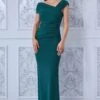 Goddiva One Shoulder Evening Maxi - Emerald Green -Liquorish || Yumi Shop BZXISniL 5488