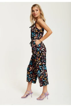 Liquorish Floral Print Jumpsuit With Straight Legs 11 Liquorish Floral Print Jumpsuit With Straight Legs -Liquorish || Yumi Shop EOgOlt9M 15632