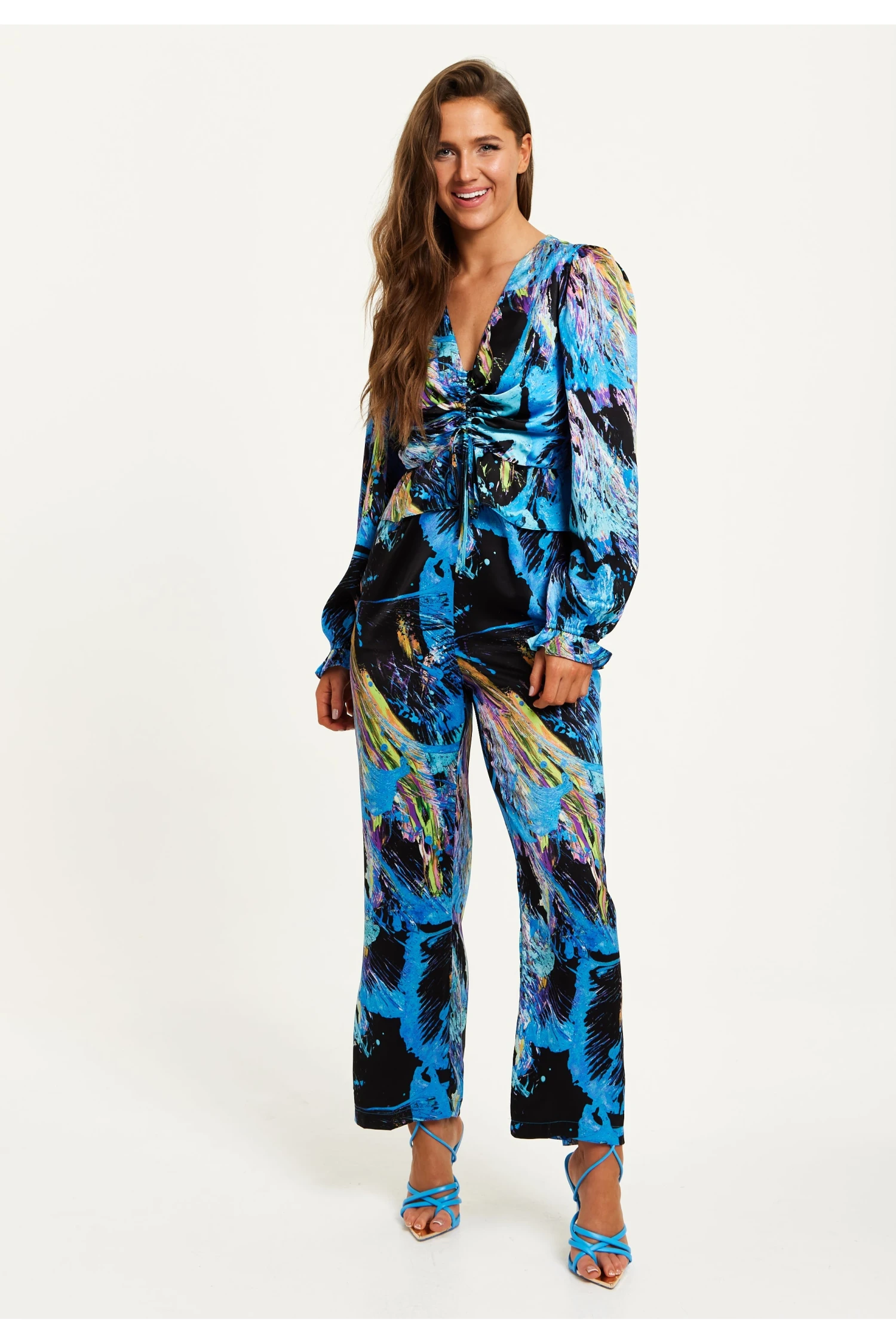 Liquorish Multicolour Abstract Print Jumpsuit 4 Liquorish Multicolour Abstract Print Jumpsuit - Image 2