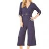Mela London Navy Wrap Over Stretch Jumpsuit With Gold Belt 1 Mela London Navy Wrap Over Stretch Jumpsuit With Gold Belt -Liquorish || Yumi Shop NRngMNdr 14766