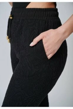 Yan Neo London The Thalia Black Jersey Jacquard Luxe Jogger 10 Yan Neo London The Thalia Black Jersey Jacquard Luxe Jogger -Liquorish || Yumi Shop PCr9xDHT 6226