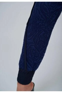 Yan Neo London The Thalia Navy Jersey Jacquard Luxe Jogger -Liquorish || Yumi Shop PV7dao4V 6225