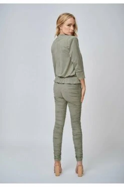 Yan Neo London The Hebe Khaki Ruched Suede-look Leggings -Liquorish || Yumi Shop RNYfwYqP 6221