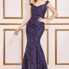 Goddiva Bardot Jacquard Maxi Dress - Purple 2 Goddiva Bardot Jacquard Maxi Dress - Purple -Liquorish || Yumi Shop RnYYgvzG 13292