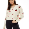 Liquorish Cherry Pattern Cardigan -Liquorish || Yumi Shop ShsvPFlr 13873