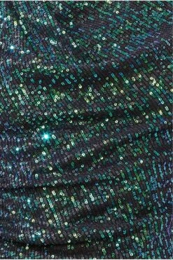 Goddiva Asymmetric Sequin Balloon Sleeve Top - Emerald -Liquorish || Yumi Shop WCJUGrxc 13797