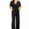Yumi Black Velvet Kimono Sleeve Jumpsuit -Liquorish || Yumi Shop WOw4Rq3z 13352