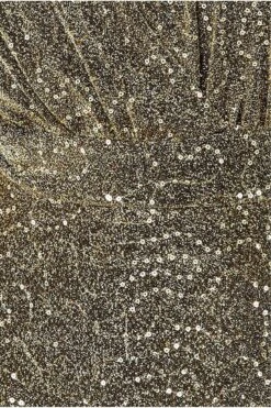 Goddiva Sequin Lurex Flutter Sleeve Maxi Dress - Gold -Liquorish || Yumi Shop YjOTd58V 13425