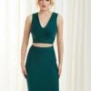 Double Second Green Bandage Pencil Skirt -Liquorish || Yumi Shop ZzpmI89V 11895