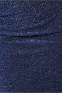 Goddiva Lurex Cowl Neck Off The Shoulder Maxi - Royal Blue -Liquorish || Yumi Shop aNTnA34t 14977