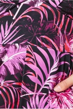 Goddiva Tropical Print Jumpsuit - Purple -Liquorish || Yumi Shop b9eIKni9 15435