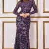 Goddiva Sequin Mesh Embroidered Maxi Dress - Purple 2 Goddiva Sequin Mesh Embroidered Maxi Dress - Purple -Liquorish || Yumi Shop bS1Zex7O 13287