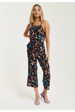 Liquorish Floral Print Jumpsuit With Straight Legs 10 Liquorish Floral Print Jumpsuit With Straight Legs -Liquorish || Yumi Shop dnVydI0q 15632