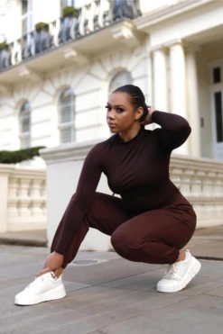 Setsofran London Chocolate Brown Joggers For Women -Liquorish || Yumi Shop eMM5dxpA 15716