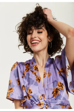 Liquorish Purple Floral Wide Leg Jumpsuit With Angel Sleeves 13 Liquorish Purple Floral Wide Leg Jumpsuit With Angel Sleeves -Liquorish || Yumi Shop fhWtX6jp 15644