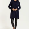 Hoxton Gal Oversized Shirt Tunic With Long Sleeves In Navy -Liquorish || Yumi Shop gNBVjEjD 15023