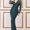 Goddiva Spread On Sequin Maxi Dress - Emerald Green -Liquorish || Yumi Shop gOpkKxcS 13090