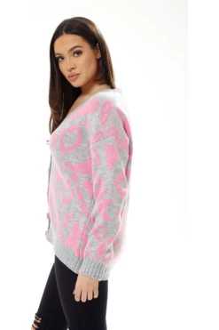 Liquorish Geometric Pattern Cardigan In Pink And Grey 9 Liquorish Geometric Pattern Cardigan In Pink And Grey -Liquorish || Yumi Shop gd7JaIkW 13877