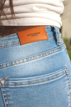 Setsofran London High Waist Shape Skinny Jeans Distressed -Liquorish || Yumi Shop ggPopXwT 11268