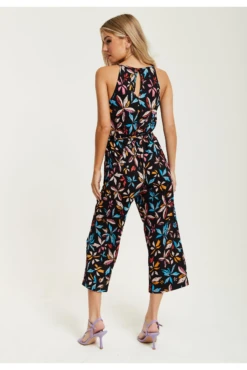 Liquorish Floral Print Jumpsuit With Straight Legs 12 Liquorish Floral Print Jumpsuit With Straight Legs -Liquorish || Yumi Shop gyYWoBsj 15632