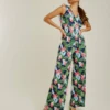 Dusty Pink Tropical Print Wrapped Jumpsuit 1 Dusty Pink Tropical Print Wrapped Jumpsuit -Liquorish || Yumi Shop iOdG81uU 11542