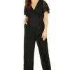 Yumi Black Angel Sleeve Lace Jumpsuit With Pockets -Liquorish || Yumi Shop jUXjFpdJ 13361