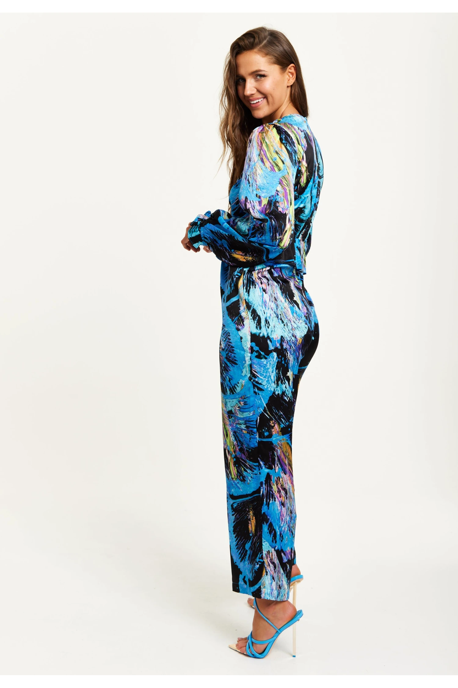 Liquorish Multicolour Abstract Print Jumpsuit 6 Liquorish Multicolour Abstract Print Jumpsuit - Image 4
