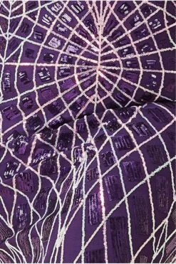 Goddiva Plus Geo Sequin Long Sleeve Maxi Dress - Purple -Liquorish || Yumi Shop lF39XiYB 13428