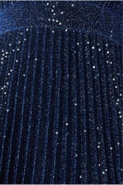 Goddiva Plunge Halterneck Sequin Lurex Maxi - Navy 9 Goddiva Plunge Halterneck Sequin Lurex Maxi - Navy -Liquorish || Yumi Shop luZaygQC 13166