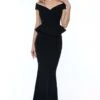 Goddiva Bardot Crossover Maxi Dress - Black -Liquorish || Yumi Shop nN66v2BI 13862