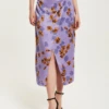 Liquorish Purple Floral Midi Skirt With Ruching Detail 1 Liquorish Purple Floral Midi Skirt With Ruching Detail -Liquorish || Yumi Shop oE5eLIsg 15650