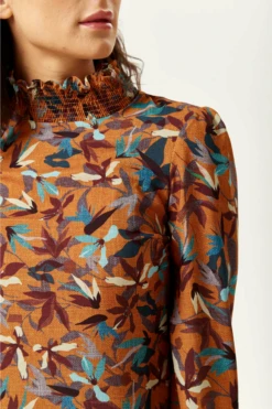 Liquorish Divine Floral Print Top Long Sleeves Tuscany -Liquorish || Yumi Shop pWlTPYbE 8113