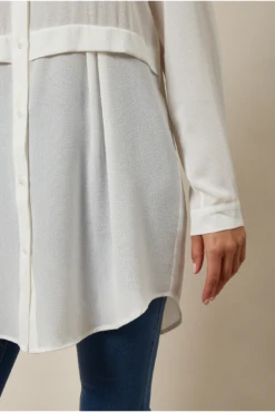 Hoxton Gal Long Sleeves Oversized Shirt In White -Liquorish || Yumi Shop qXMBx7cv 14555